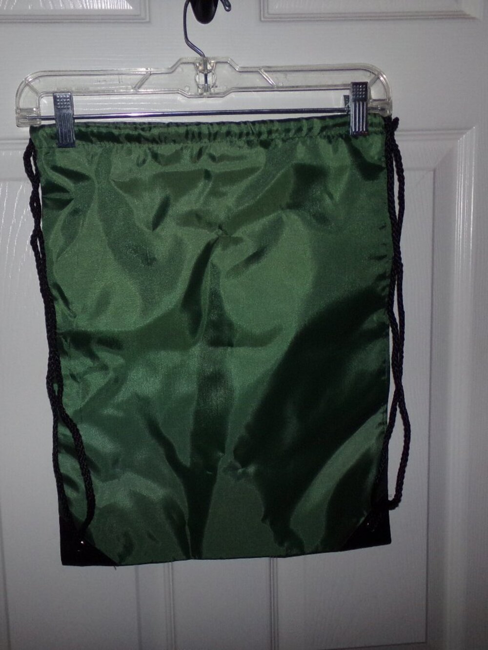 10 Clickslock Green Blank Drawstring Backpacks, 18"x14"